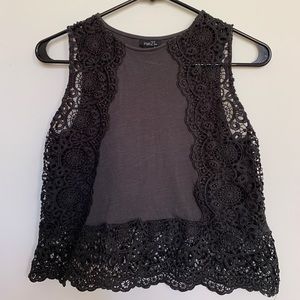 Lacey tank top